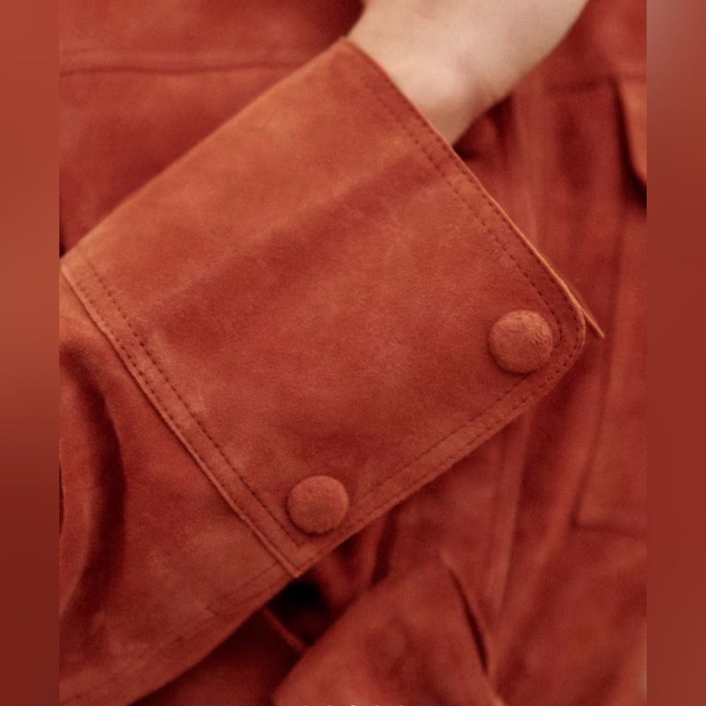 Sezane MARENA suede jacket. Size 36(US4). Excellent condition. NEW with tags!! - Picture 4 of 9